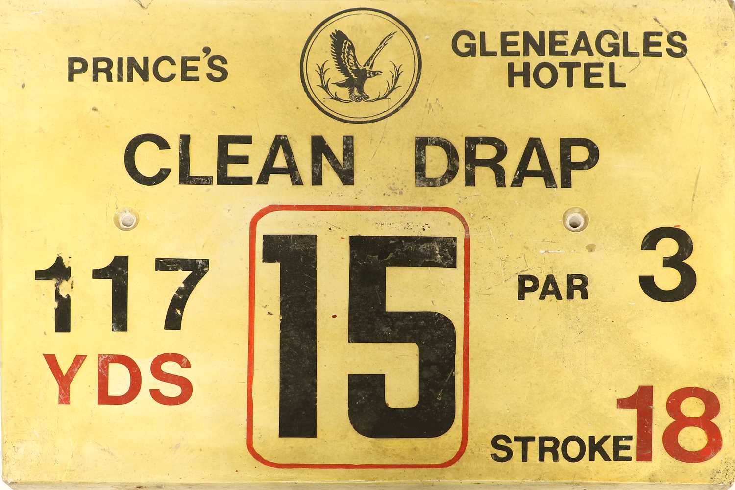 Golf Plaques A Full Set From Gleneagles Hotel Princes's Course - Image 14 of 19