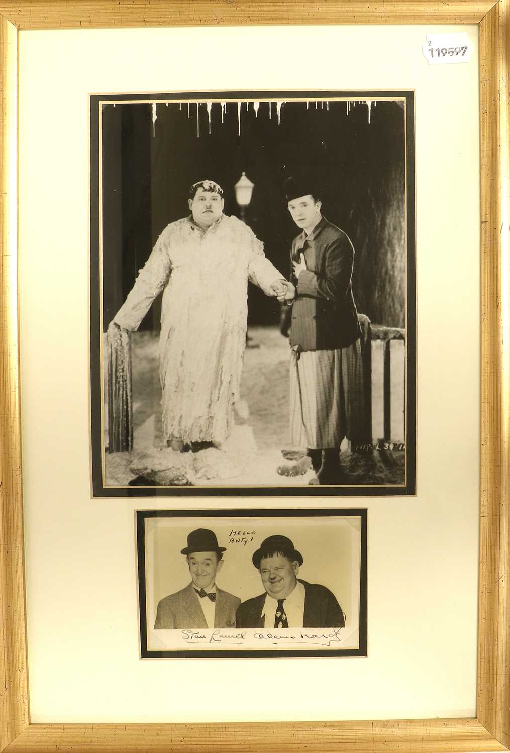 Stan Laurel & Oliver Hardy Autographed Photograph