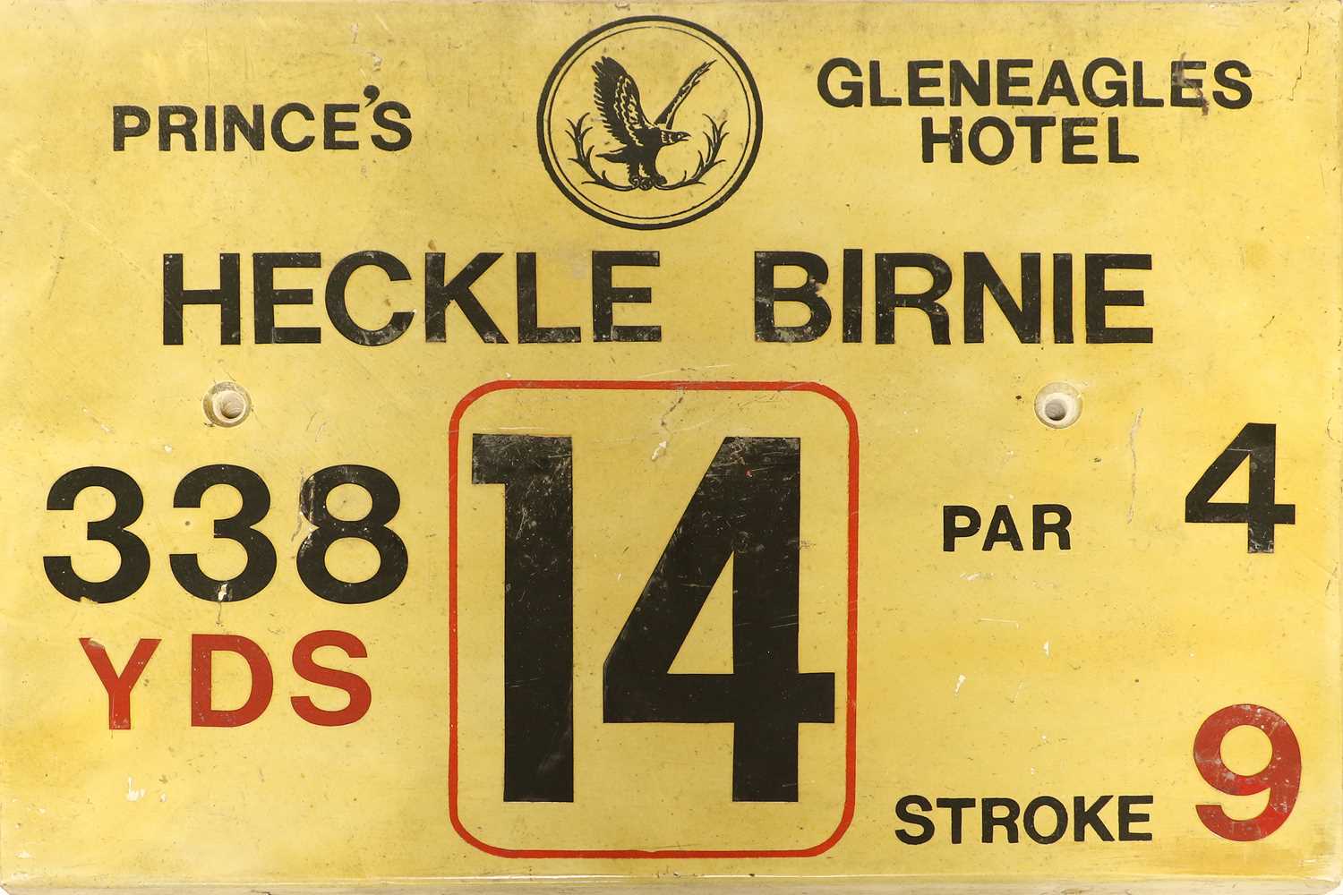 Golf Plaques A Full Set From Gleneagles Hotel Princes's Course - Image 16 of 19