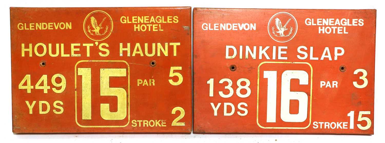 Golf Plaques A Full Set From Gleneagles Hotel Glendevon Course - Image 9 of 10