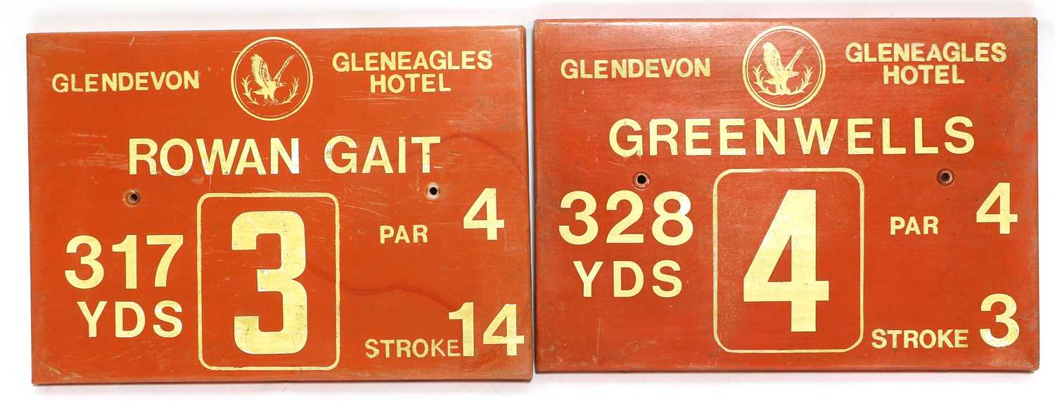 Golf Plaques A Full Set From Gleneagles Hotel Glendevon Course - Image 3 of 10