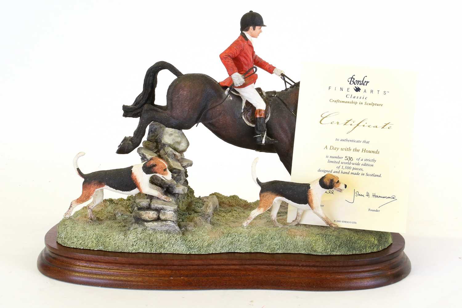 Border Fine Arts 'A Day with the Hounds' (Huntsman and Hounds), model No. B0789 by Anne Wall, - Image 2 of 2