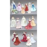 A Collection of Coalport Ladies, including: Diana, Katherine, Bolero and Hannah, and Other