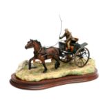 Border Fine Arts 'The Country Doctor' (Man and Gig), model No. JH63 by Ray Ayres, limited edition