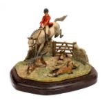 Border Fine Arts 'Full Cry' (Foxhunter Scene), model No. L23 by David Geenty, limited edition 86/