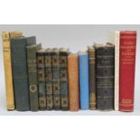 A Box of Antique Books, Lord Byron, Byron's Works, three volumes, pub. John Murray 1827, Ruskin, the