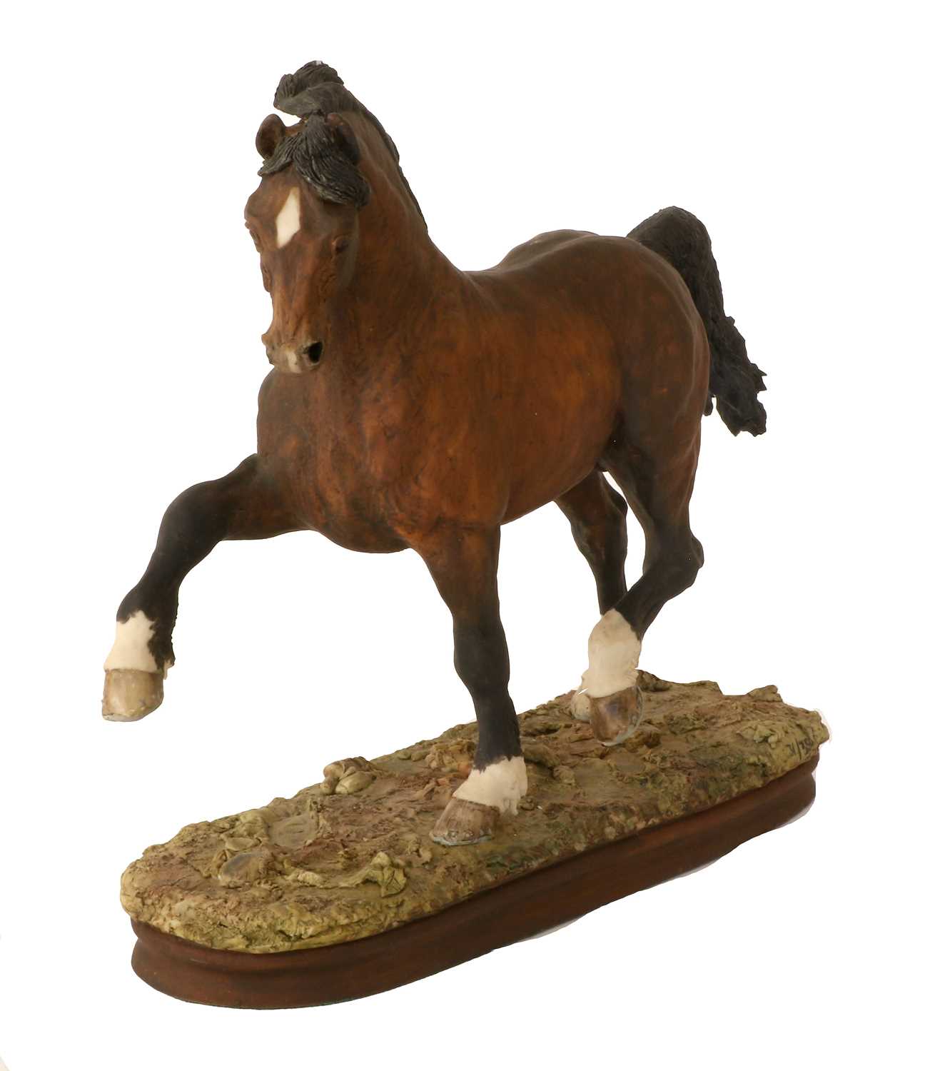 Border Fine Arts 'Welsh Cob' (Style One), model No. L11A by Anne Wall, limited edition 31/350, - Image 3 of 6