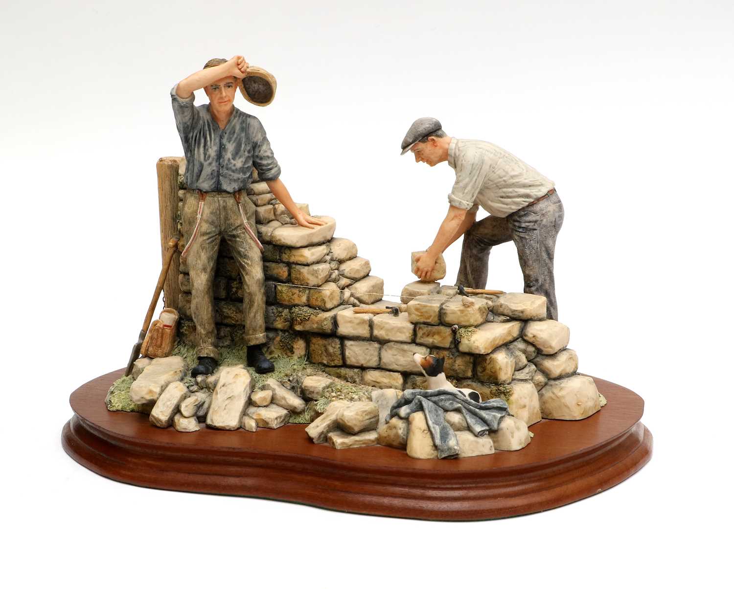 Border Fine Arts 'A Warm Day Walling' (Dry Stone Dyking), model No. JH31 by Ray Ayres, limited - Image 4 of 4