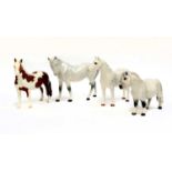 Beswick Horses Including: Connemara Pony ''Terese of Leam'', model No. 1641 and Pinto Pony, first