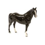 Beswick Hunter, model No. H260, limited edition 60/500, black gloss, with certificate and box