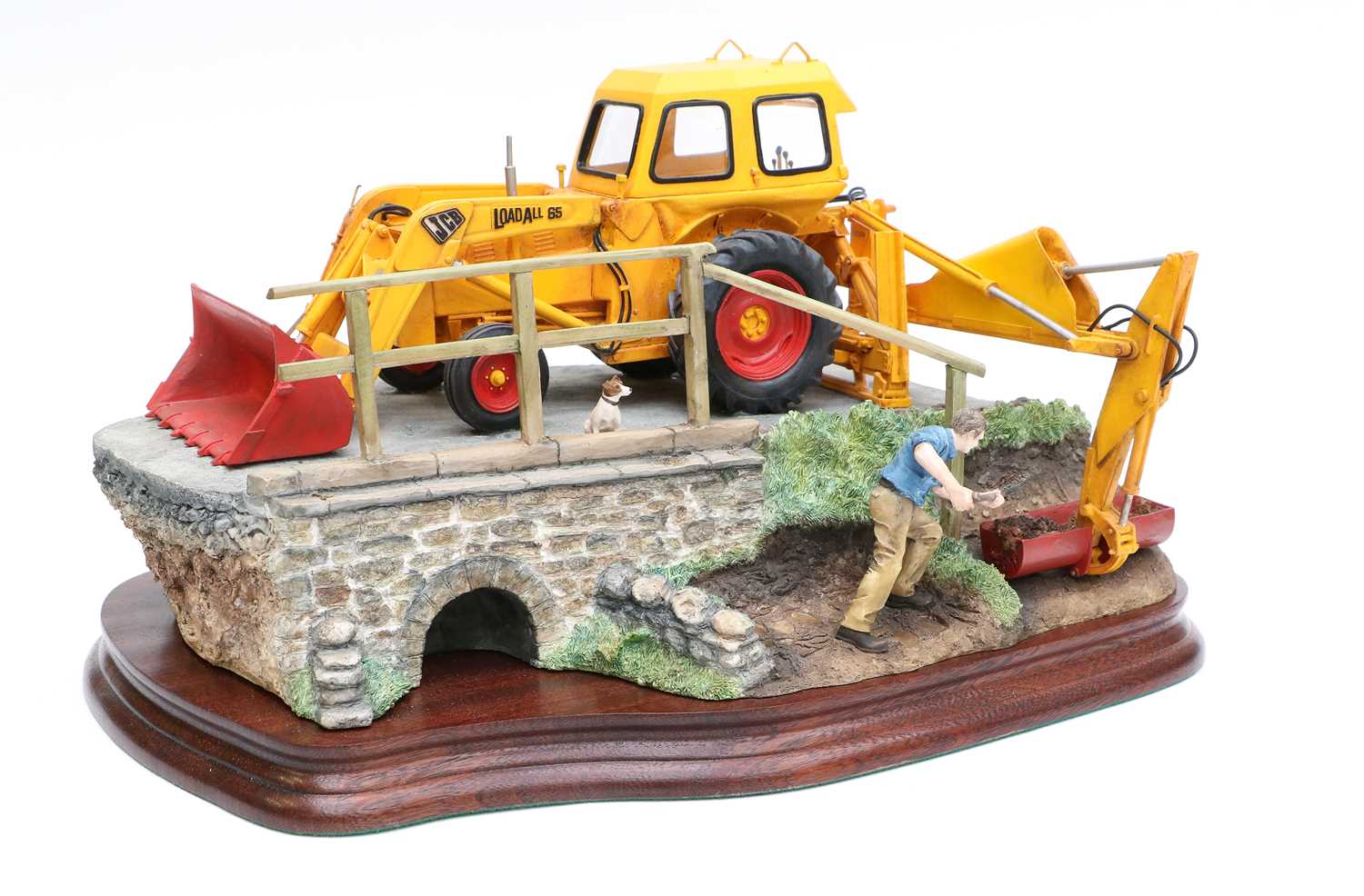 Border Fine Arts 'Clearing The Culvert' (JCB Loadall), model No. B1164 by Ray Ayres, limited edition