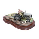 Border Fine Arts 'The Fergie' (Tractor Ploughing), model No. JH63 by Ray Ayres, limited edition 93/