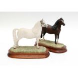 Border Fine Arts 'Welsh Mountain Pony' (Style Three), model No. B0534A (grey) and B0534B (Brown),