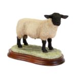 Border Fine Arts 'Suffolk Tup' (Style Two), model No. B0777 by Jack Crewdson, limited edition 269/