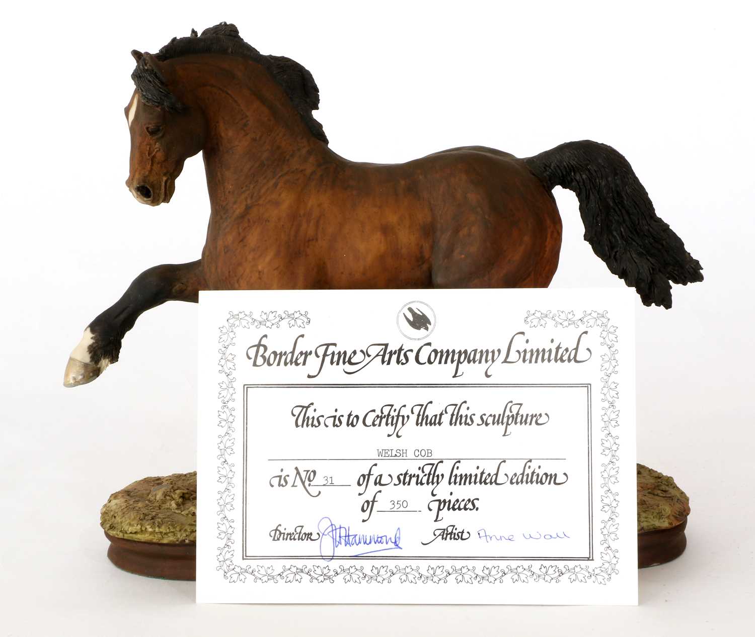 Border Fine Arts 'Welsh Cob' (Style One), model No. L11A by Anne Wall, limited edition 31/350, - Image 2 of 6