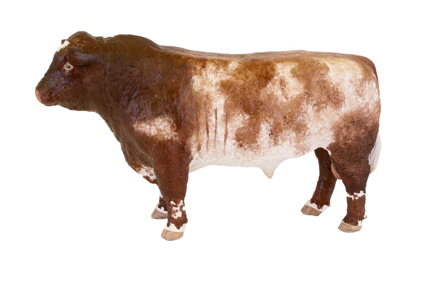 Shebeg Cattle Comprising: Shorthorn Bull, limited edition 52/100 and a Pair of Shorthorn Calves, - Image 2 of 4