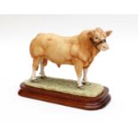 Border Fine Arts 'Blonde D'Aquitaine Bull' (Style One), model No. L116 by Ray Ayres, limited edition