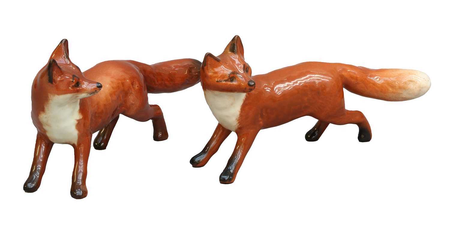 Beswick Hunting Group Comprising: Huntsman (Standing), Style Two, model No. 1501 and Huntswoman ( - Image 5 of 6