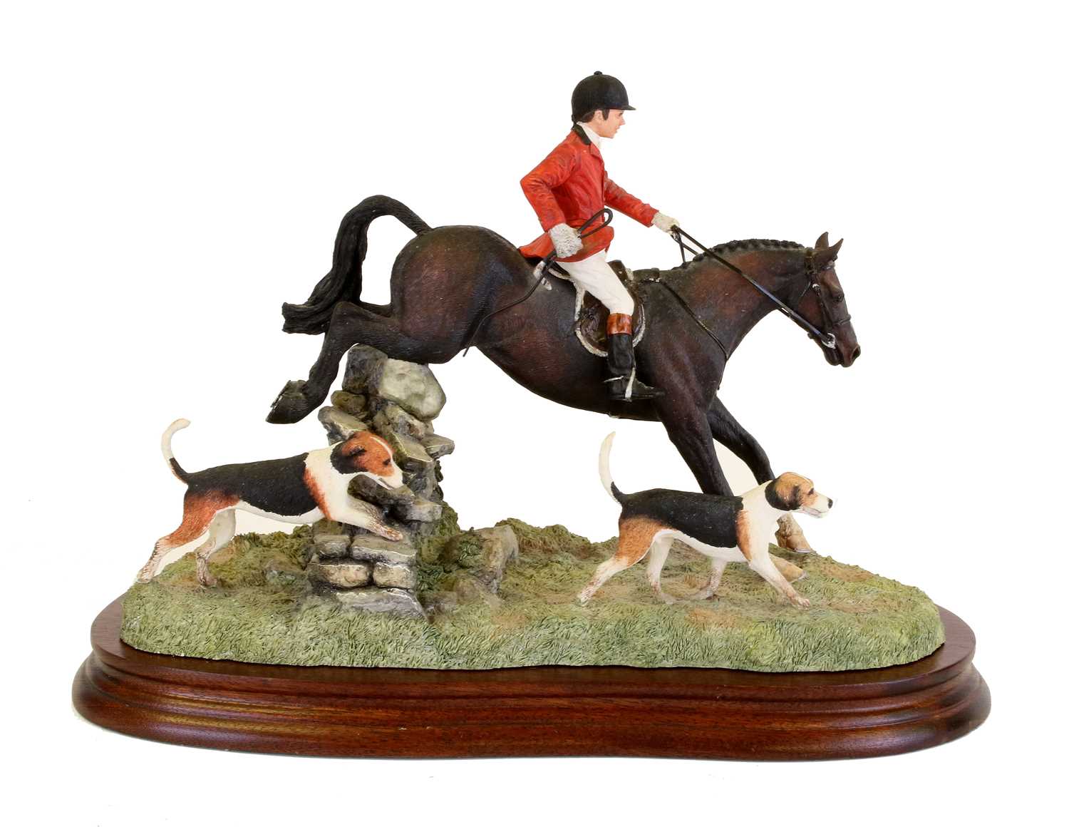 Border Fine Arts 'A Day with the Hounds' (Huntsman and Hounds), model No. B0789 by Anne Wall,