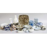 A Collection of Royal Copenhagen Pottery and Porcelain, including animal models etc. (one tray)