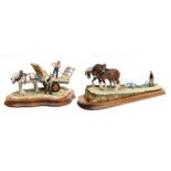 Border Fine Arts 'Stout Hearts' (Ploughing Scene), model No. JH34 by Ray Ayres; together with 'The