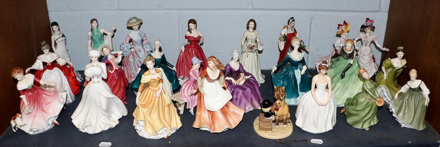 A Collection of Royal Doulton Ladies, including: Mary Countess Howe HN3007, Anne Boleyn HN3232,