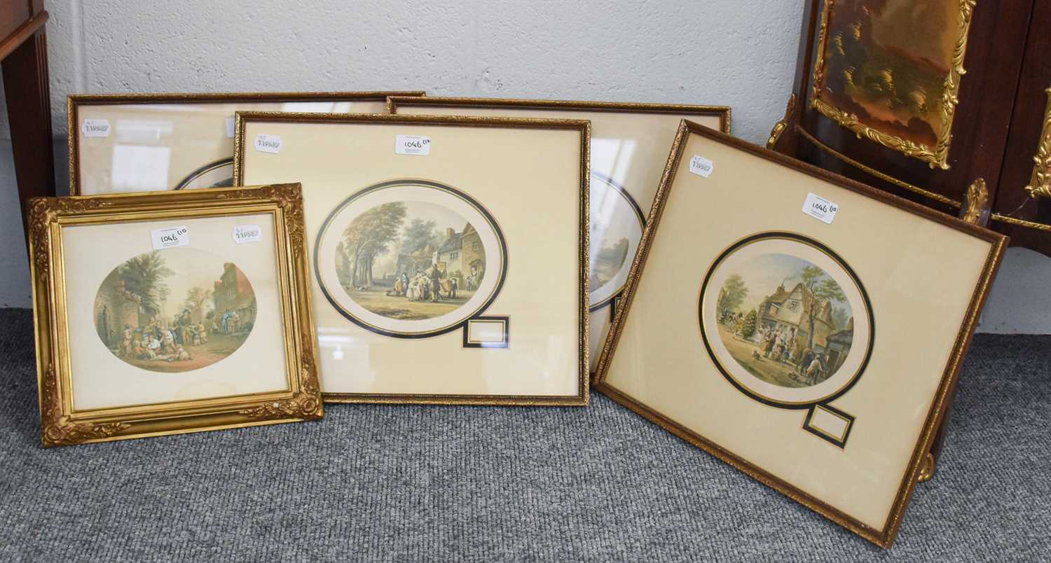 A Group of Baxter Prints, depicting rural English past times and scenes (10)