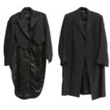 Edwardian Topcoat and Victorian Tailcoat
