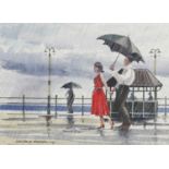 Walter F Parker (1914-2010)''Summer Shower''Signed and dated (20)04 watercolour, together with six