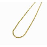 A 9 Carat Gold Fancy Link Necklace, length 60.7cmGross weight 18.9 grams.