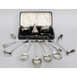 A Collection of Assorted Silver, including an Edward VII silver pin-cushion by Adie and Lovekin