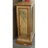 A Painted and Bamboo Effect Plant Pedestal, 107cm high