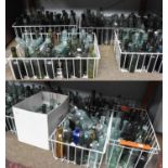 An Extensive Collection of Green, Brown, Blue and Clear Codd and Other Glass Bottles, (nine boxes)