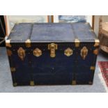Large Blue Trunk, 92cm by 53cm by 58cm