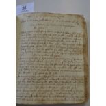 Seventeenth Century Manuscript Account Book with Crosthwaite connection.A manuscript containing