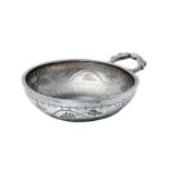A Louis XVI Provincial Silver Wine-Taster, Town Mark Only, Possibly Rully, Saône-et-Loire Departmen