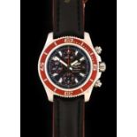 Breitling: A Stainless Steel Limited Edition Automatic Calendar Chronograph Wristwatch, signed