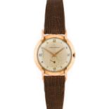 Girard Perregaux: An 18 Carat Gold Jumbo Size Wristwatch with Unusual "Grasshopper" Shaped Lugs,