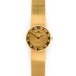 Jaeger LeCoultre: An 18 Carat Gold Automatic Calendar Wristwatch, signed Jaeger LeCoultre, circa