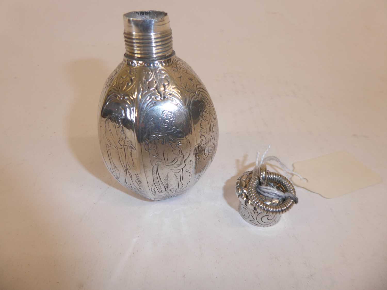 A Continental Silver Flask, With Indistinct Marks, Probably 19th Century - Image 8 of 8