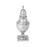 A George III Silver Caster, by Crispin Fuller, London, 1812