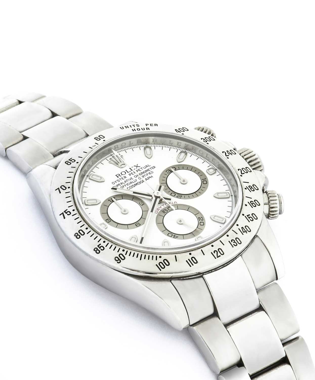 Rolex: A Fine Stainless Steel Automatic Chronograph Wristwatch, signed Rolex, Oyster, Perpetual, - Image 2 of 5