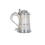 A George III Provincial Silver Tankard, by John Langlands and John Robertson, Newcastle. 1787