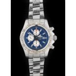 Breitling: A Stainless Steel Automatic Calendar Chronograph Wristwatch, signed Breitling, model: