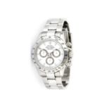 Rolex: A Fine Stainless Steel Automatic Chronograph Wristwatch, signed Rolex, Oyster, Perpetual,