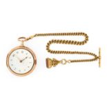 William Mitchell: An 18 Carat Gold Pair Cased Verge Pocket Watch, signed Willm Mitchell, Glasgow,