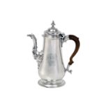 A George II Silver Coffee-Pot, by John Swift, London, 1754