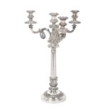 An Old Sheffield Plate Four-Light Candelabrum, Apparently Unmarked, Circa 1820