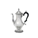 A George III Silver Coffee-Pot, Maker's Mark SC, London, 1763