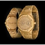 Audemars Piguet: A Rare 18 Carat Gold Automatic Day/Date Wristwatch, signed Audemars Piguet, No.779,